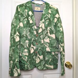 Scotch Shrunk Linen Blend Banana Leaf Blazer
